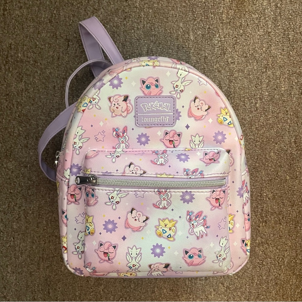 Pink Pokémon Loungefly Mini Backpack